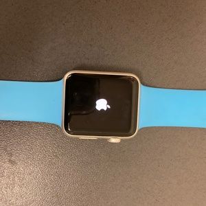 Apple Watch Series 1 - barely worn. With 42mm blue band